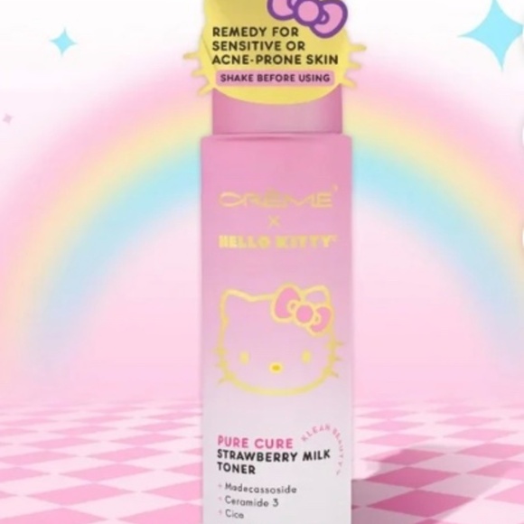 The crème shop Hello Kitty Pure Cure Strawberry Milk Toner - Picture 3 of 4